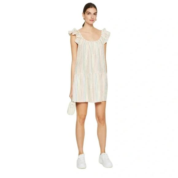 GAP MINI - Day dress Beige with color stripes Size XXL NWT - Picture 1 of 13